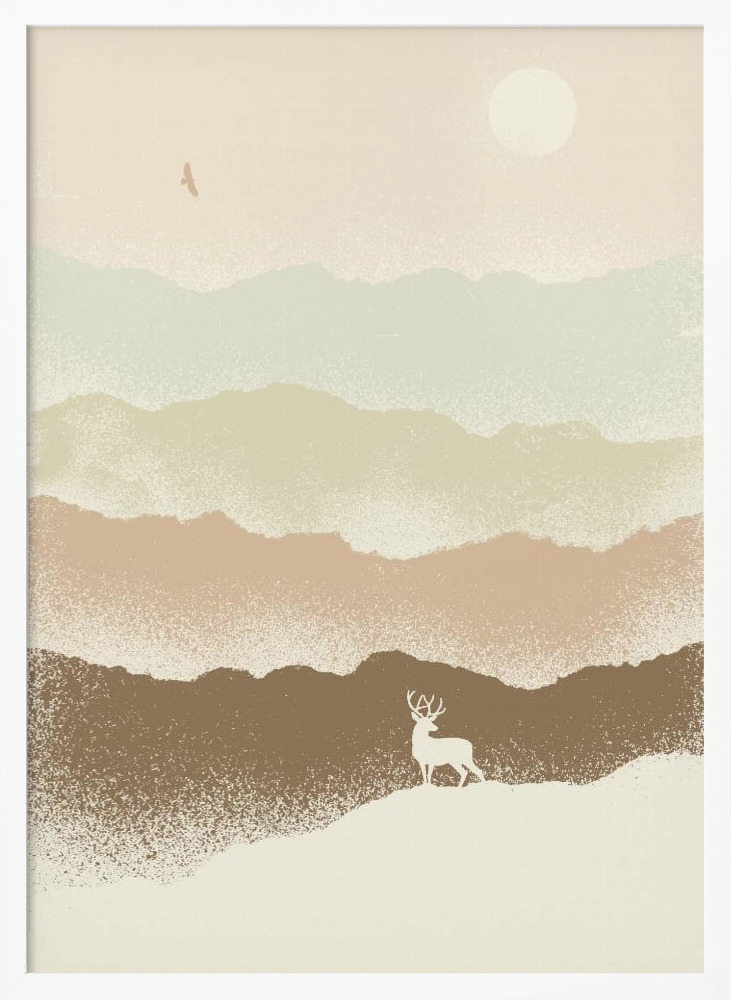 Poster - Quietude Ii white wood poster frame
