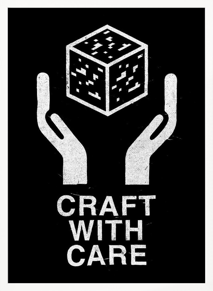 Affiche - Craft With Care Nº2 cadre de poster en bois blanc