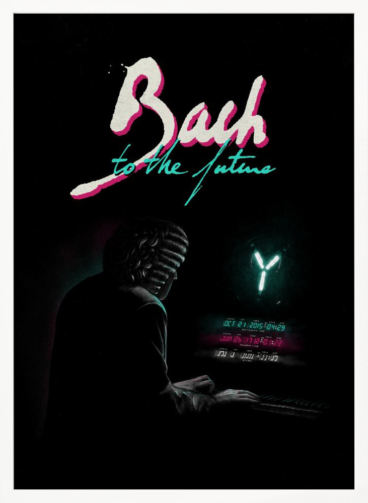 Poster - Bach To The Future Nº2 posterframe wit hout