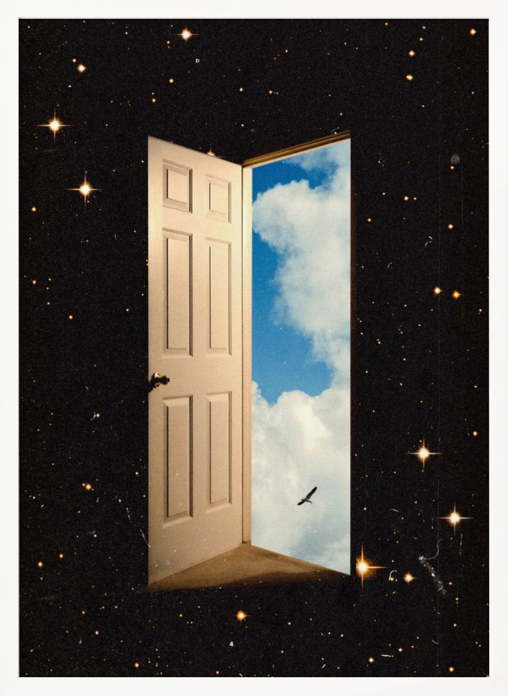 Poster - The Portal white wood poster frame