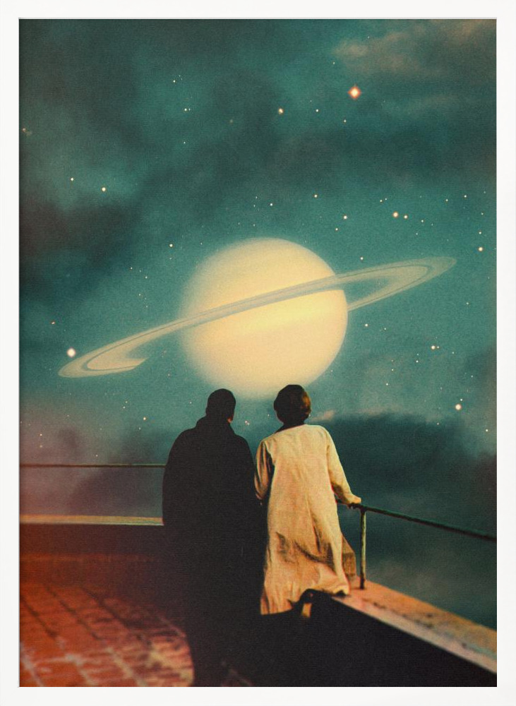 Poster - Together Through Storms white wood poster frame
