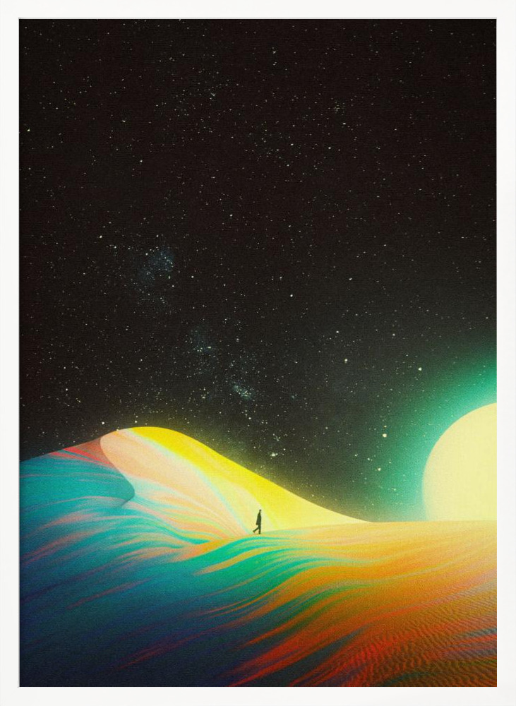 Poster - The Source of Happiness posterframe wit hout