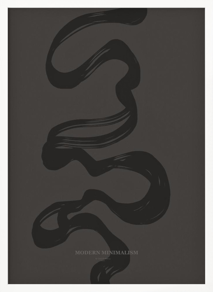 Póster - Modern Minimalism white wood poster frame