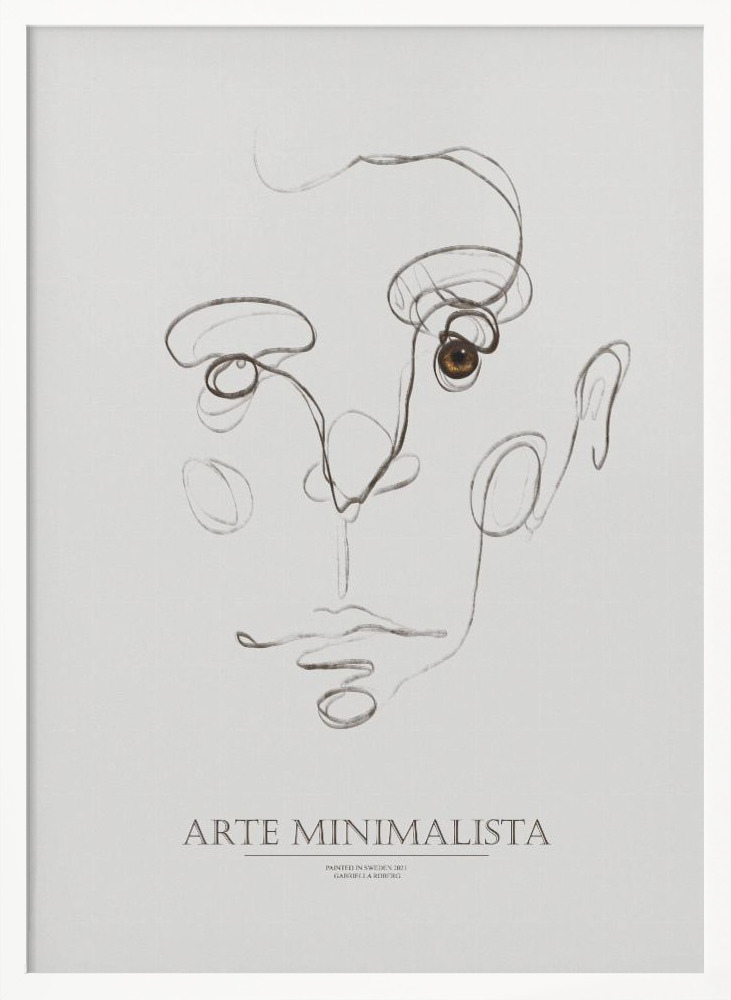 Affiche - Arte Minimalista cadre de poster en bois blanc
