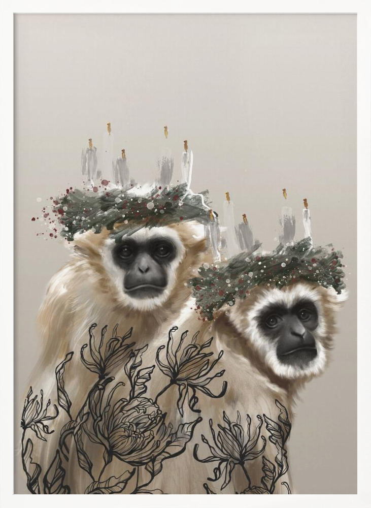 Póster - Lucia II white wood poster frame