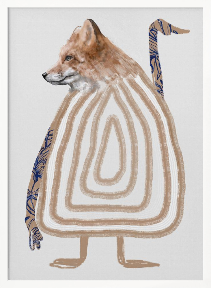 Póster - Ditåt Kompis marco de póster de madera blanca