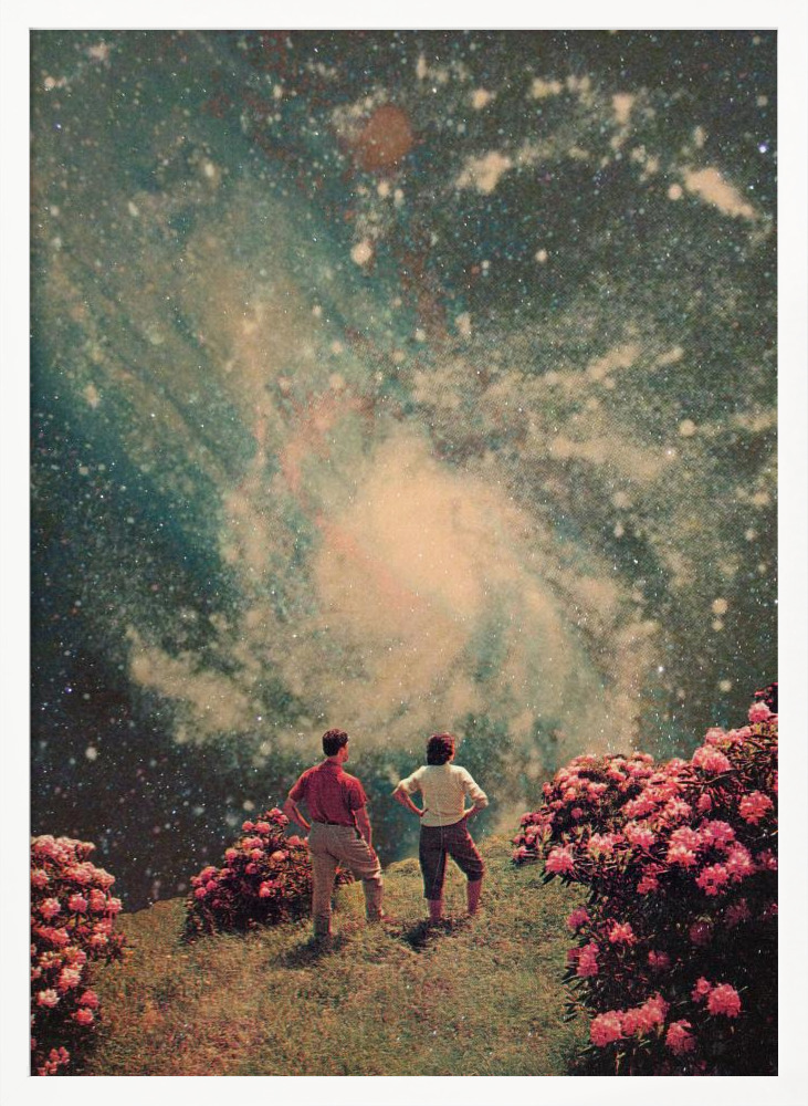 Poster - There Will Be Light In the End white wood poster frame