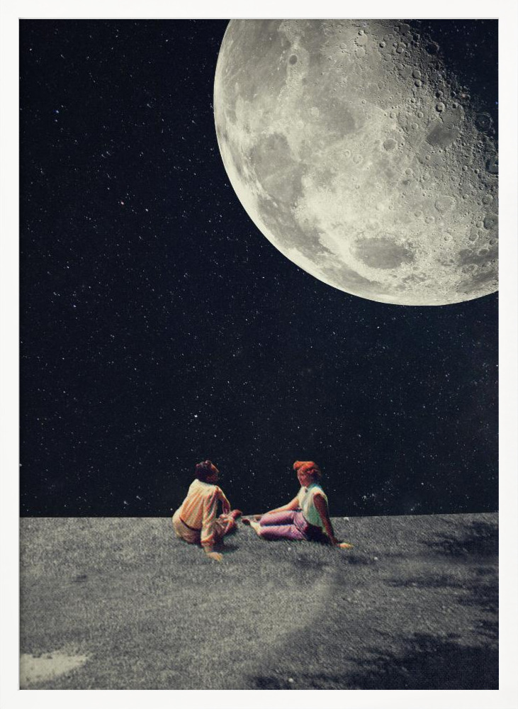Poster - I Gave You the Moon for a Smile posterframe wit hout