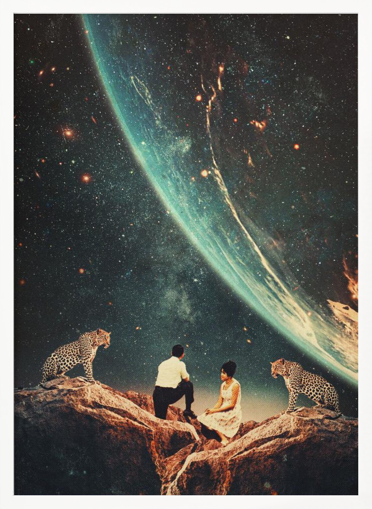 Poster - Guardians of Our Future white wood poster frame