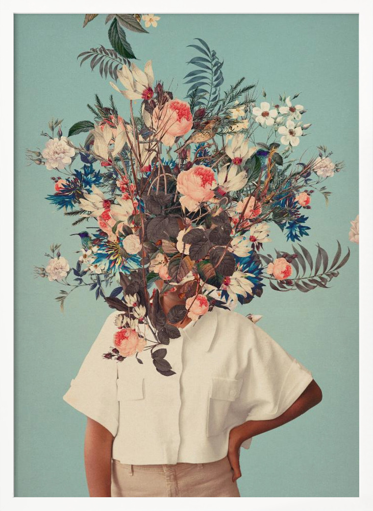 Poster - Thank God It's Spring white wood poster frame