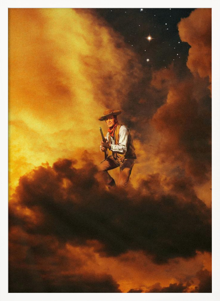 Poster - Cowboy I white wood poster frame