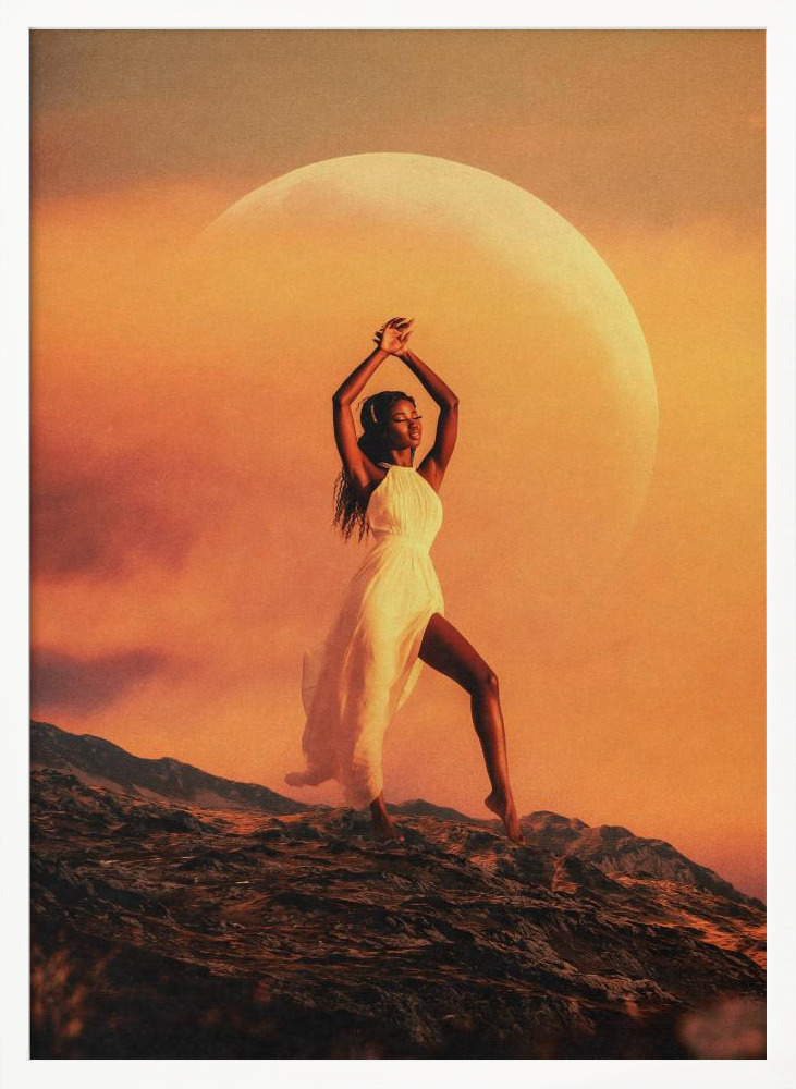 Poster - Goddess white wood poster frame