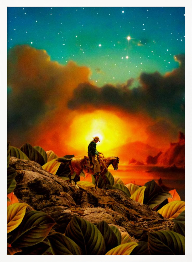 Poster - Patience white wood poster frame