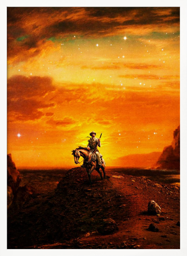 Poster - Courage white wood poster frame