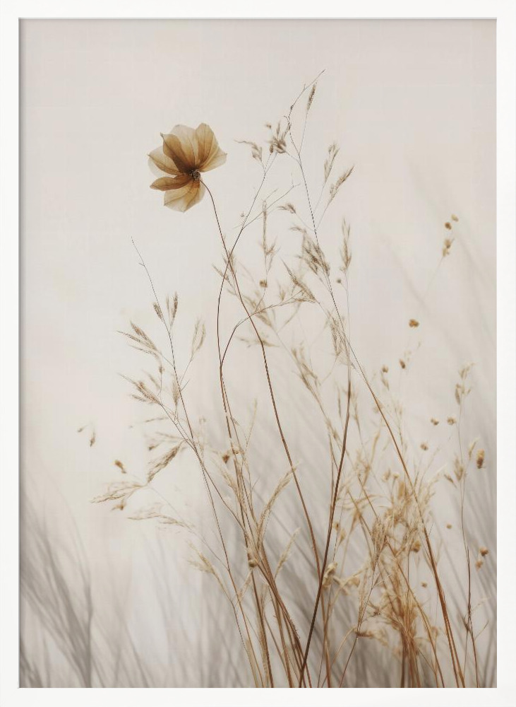 Poster - In Silence white wood poster frame