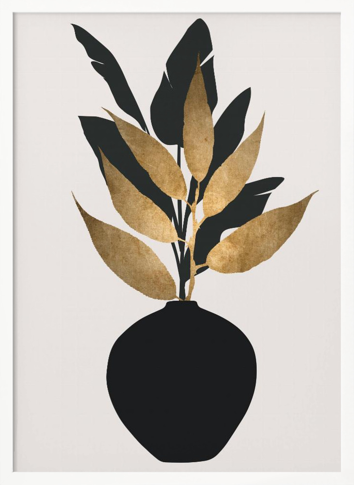 Poster - Bouquet No.5 white wood poster frame