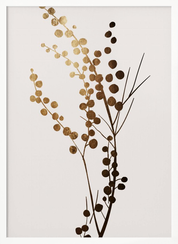 Poster - Golden Brench  1 white wood poster frame