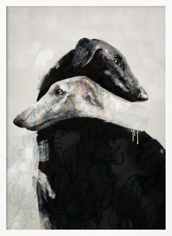 Póster - At All Times III white wood poster frame