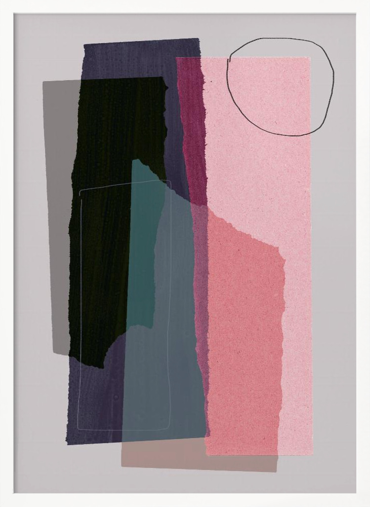 Poster - Pieces 5C white wood poster frame