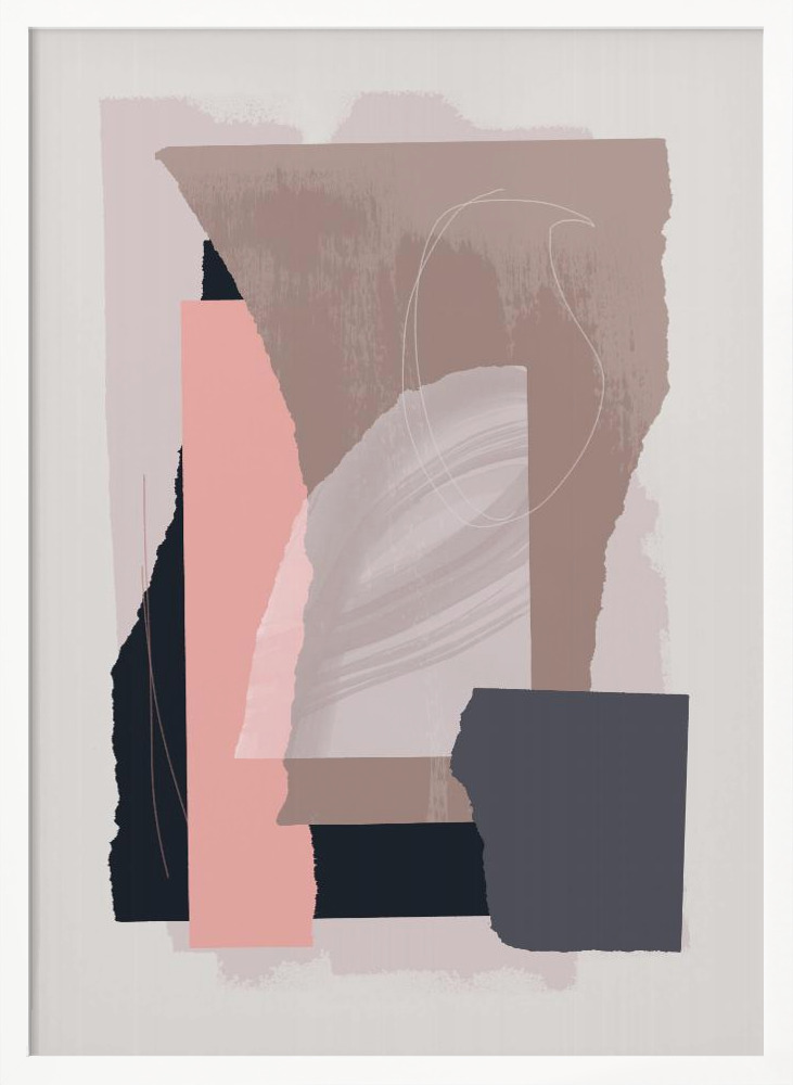 Poster - Pieces 15 white wood poster frame