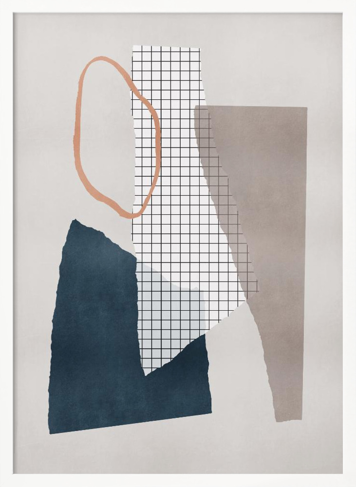 Poster - Pieces 18 white wood poster frame