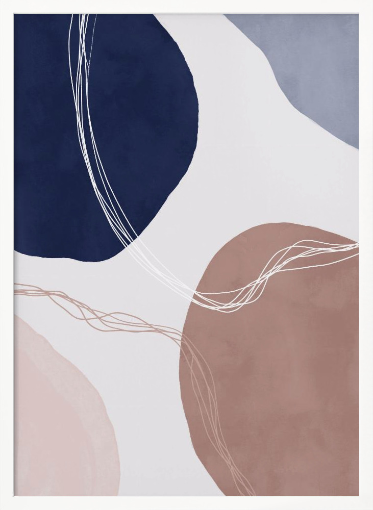 Poster - Graphic 248 white wood poster frame