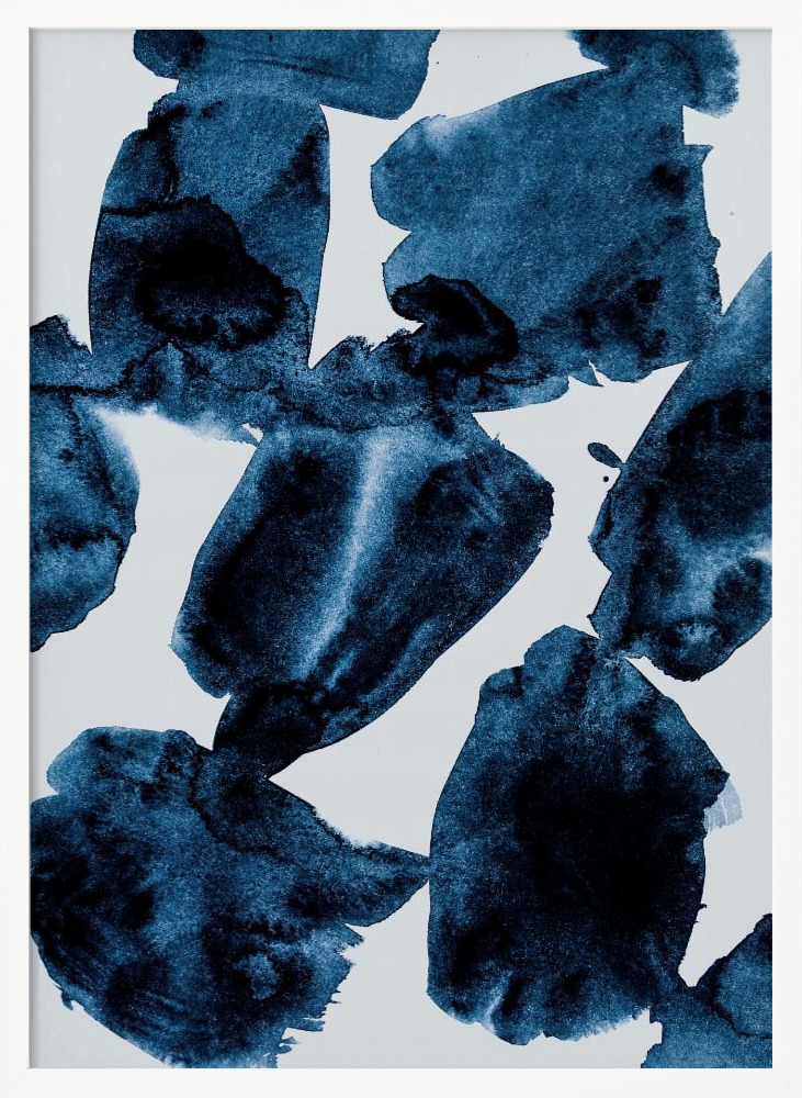 Poster - Watercolors 5 white wood poster frame
