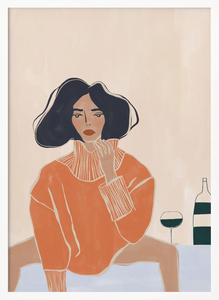Affiche - It's a Mood cadre de poster en bois blanc