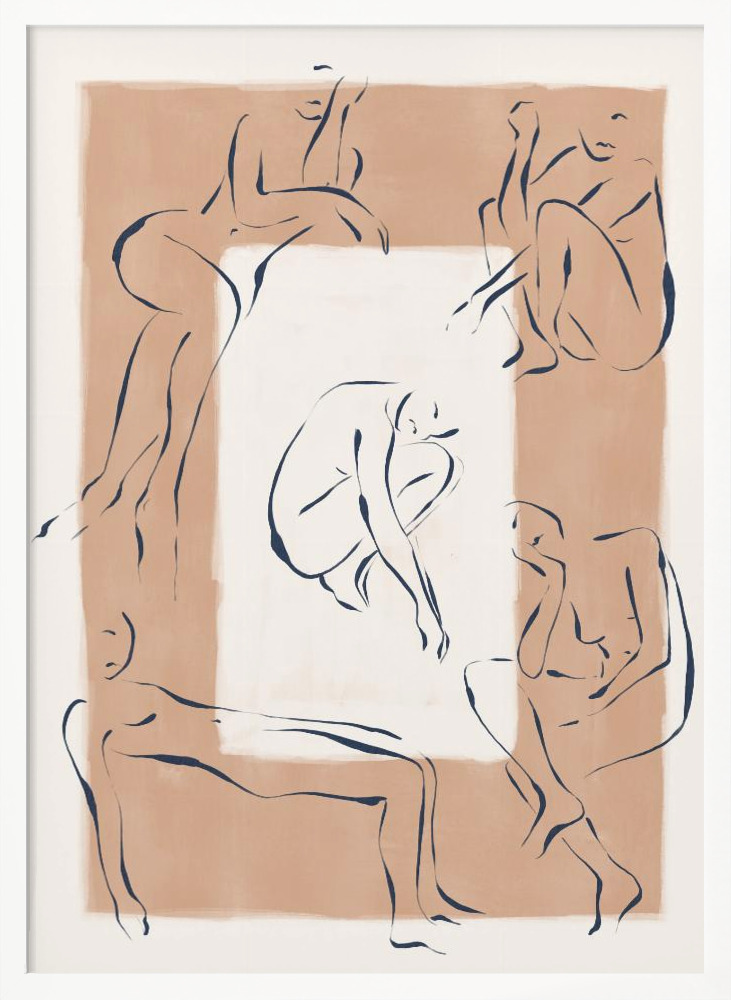 Affiche - Strike a Pose cadre de poster en bois blanc