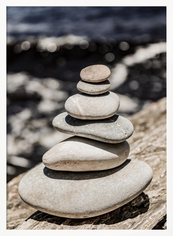 Affiche - Balance cadre de poster en bois blanc