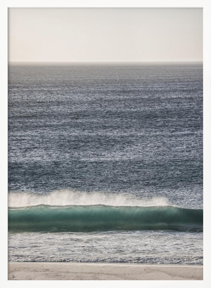 Affiche - Champagne Sands cadre de poster en bois blanc