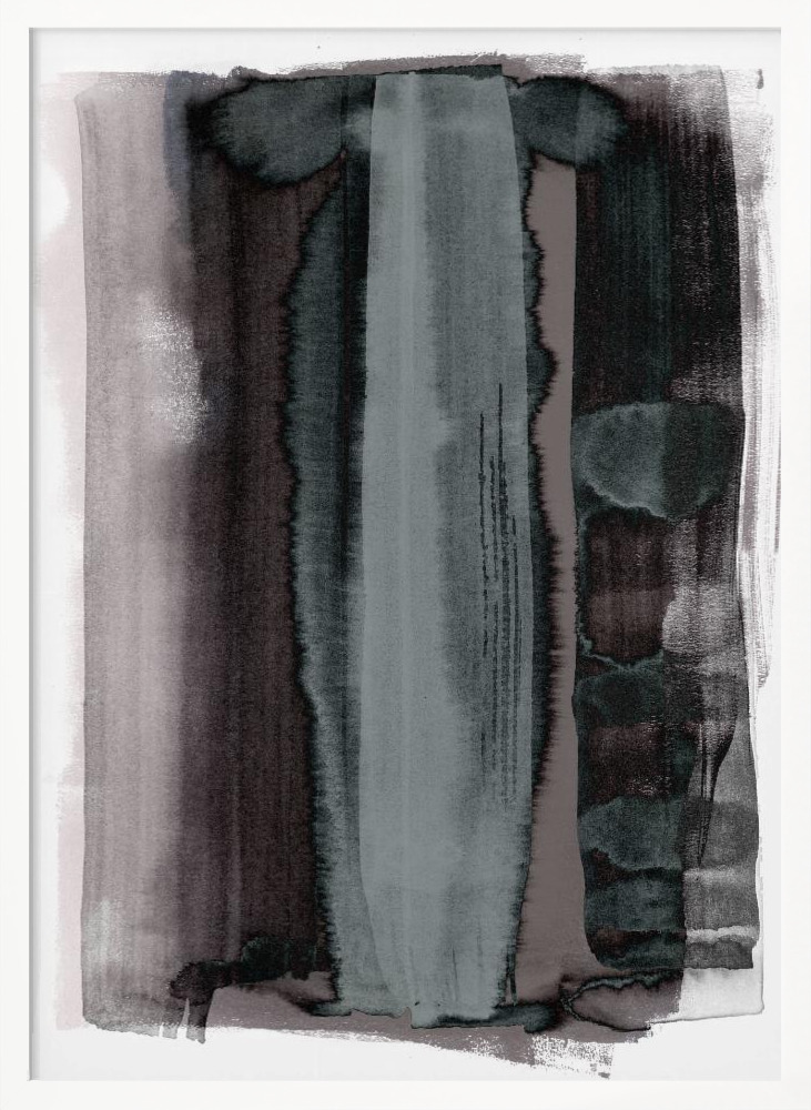 Poster - Disintegration white wood poster frame