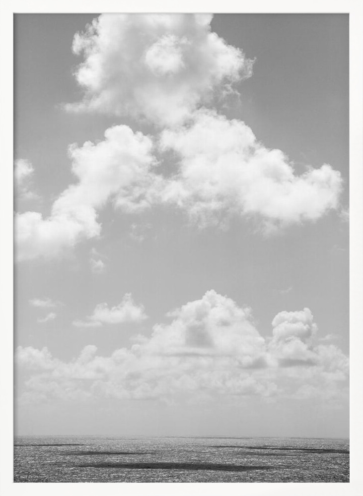 Plakat - Shadow Play hvid plakatramme i træ