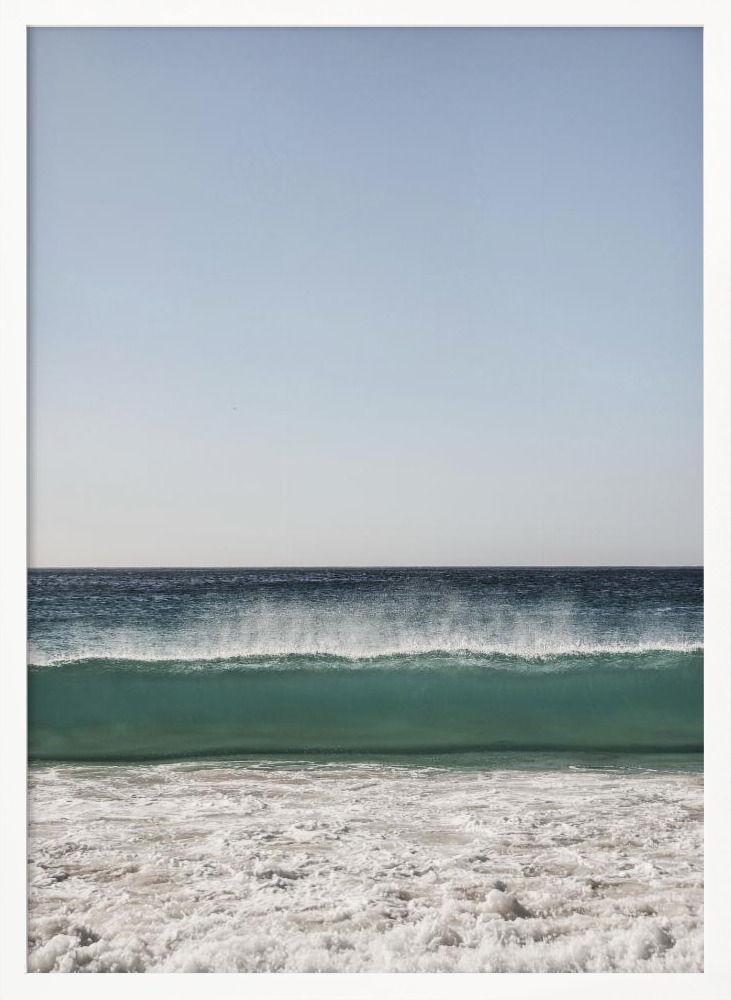 Affiche - Shorelines cadre de poster en bois blanc