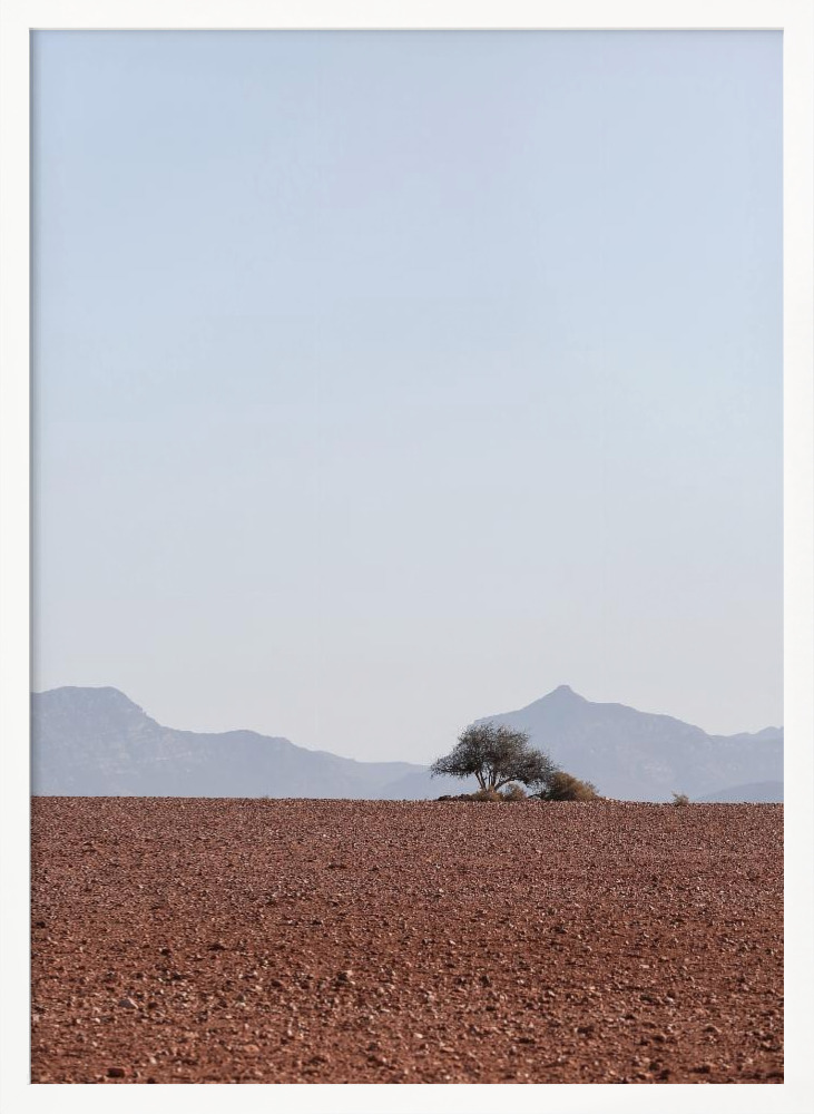 Poster - Swart Land No2 white wood poster frame