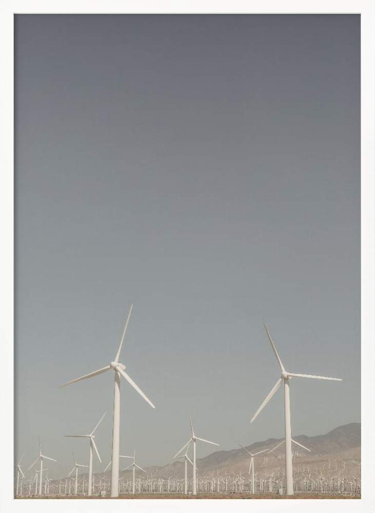 Poster - Windy white wood poster frame