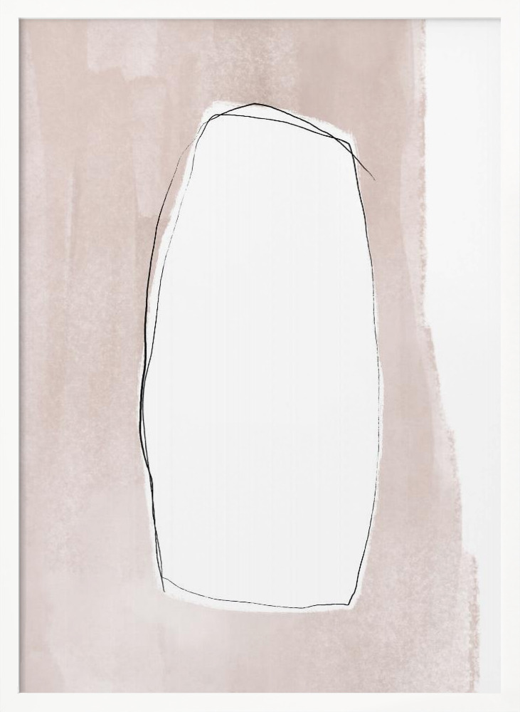 Poster - Everytime you white wood poster frame