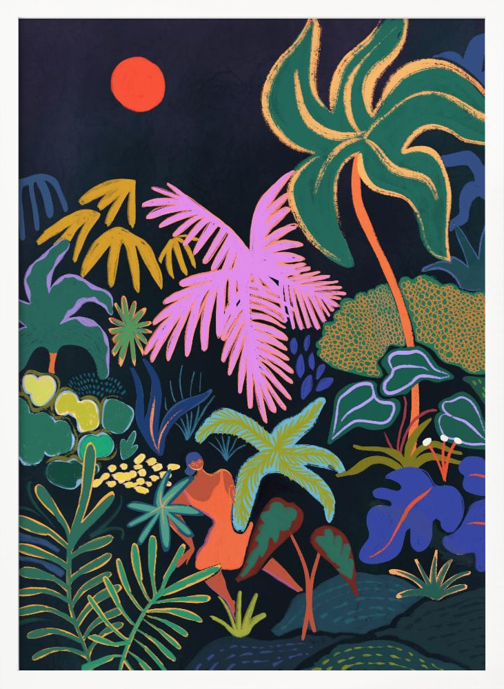 Poster - Lost No2 posterrahmen aus weißem Holz