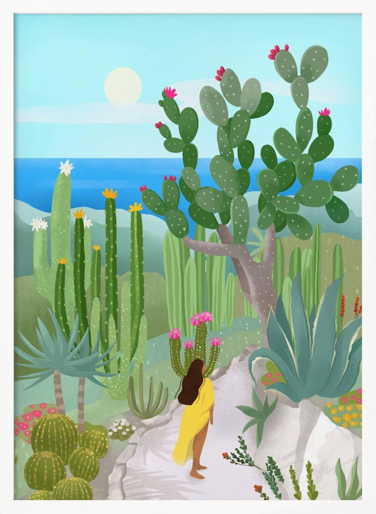 Poster - Elz Jardine white wood poster frame