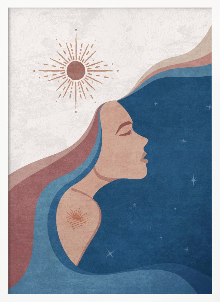 Poster - Celestial Harmony posterframe wit hout