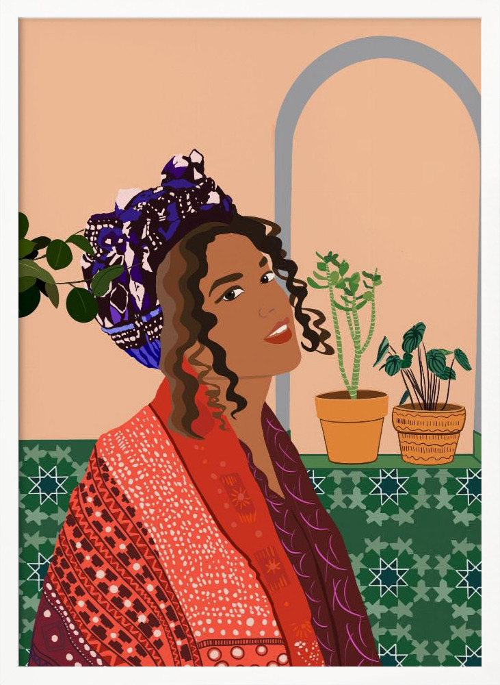 Poster - Colorful Serenity posterframe wit hout