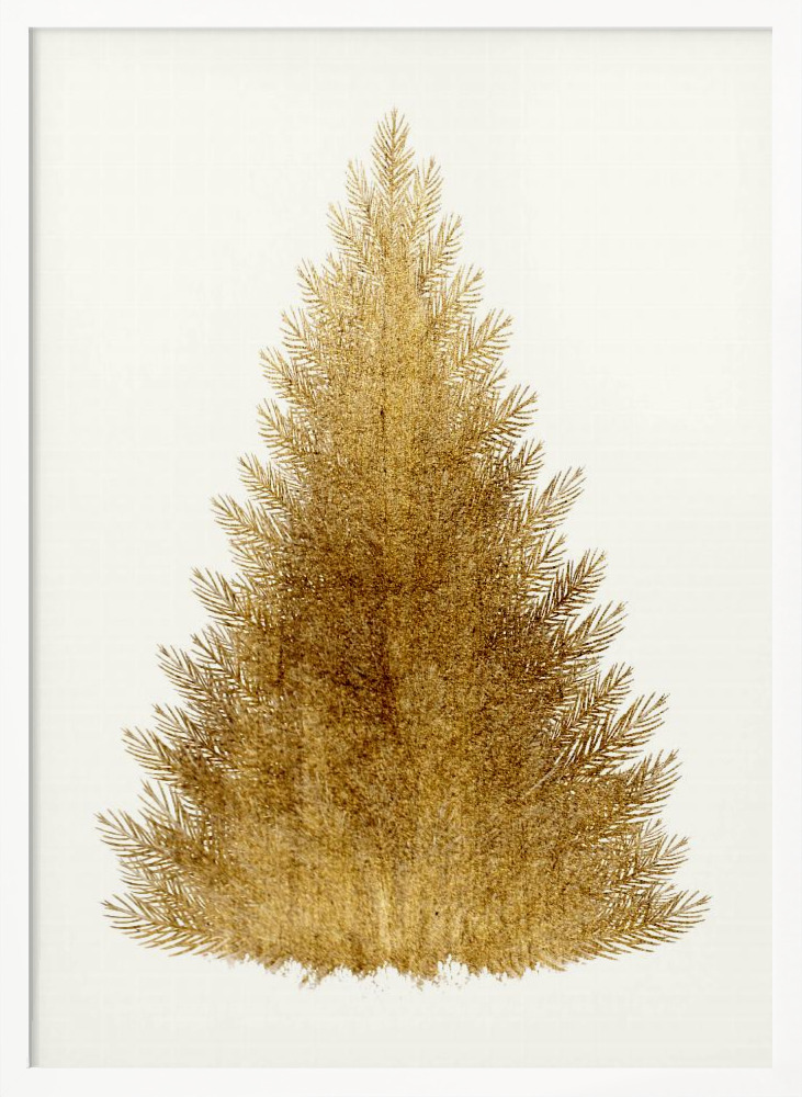 Poster - A Merry Christmas white wood poster frame