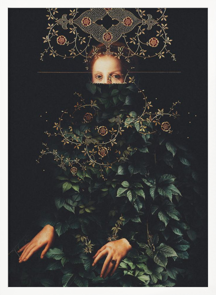 Plakat - Patience II by Frank Moth ramka na plakat z białego drewna