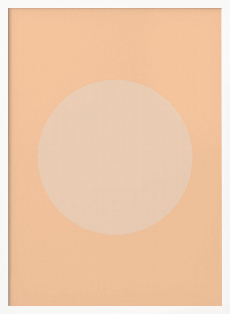 Affiche - Peach 46 cadre de poster en bois blanc