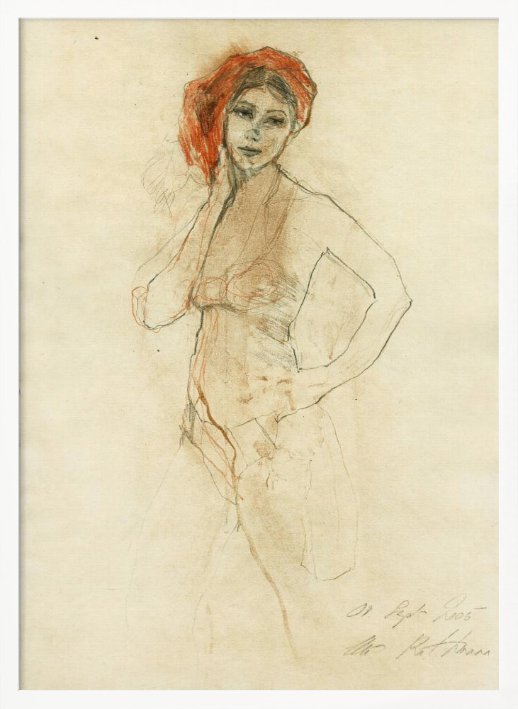 Affiche - Hommage à Ingres XVIII cadre de poster en bois blanc