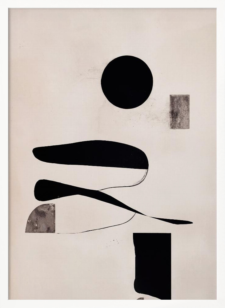 Poster - Minimalist Objects posterframe wit hout
