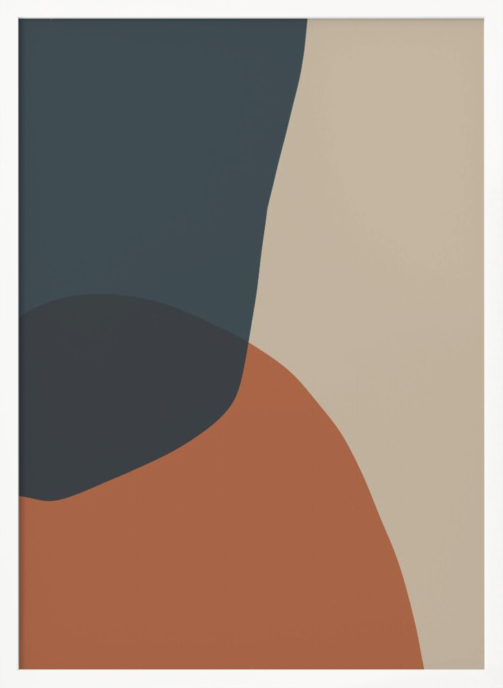 Poster - Samen Yopie white wood poster frame