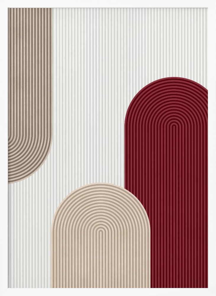 Affiche - Circle composition 2 cadre de poster en bois blanc