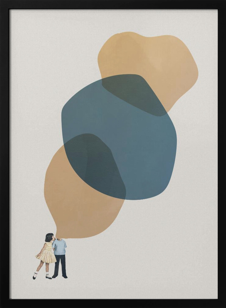 Affiche - A thousand stories to tell you cadre de poster en bois foncé