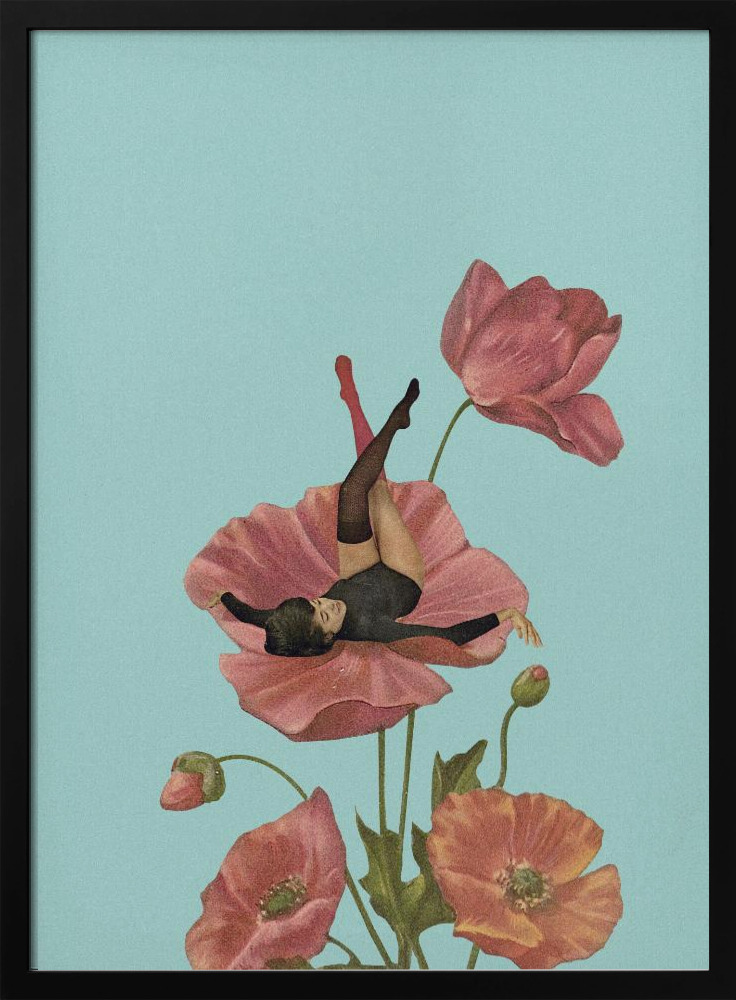 Poster - Colourful Dreamer dark wood poster frame